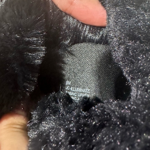 Juicy Couture Illuminate Black Faux Fur Ankle Boots size 9M Women's NWOT - Picture 6 of 12